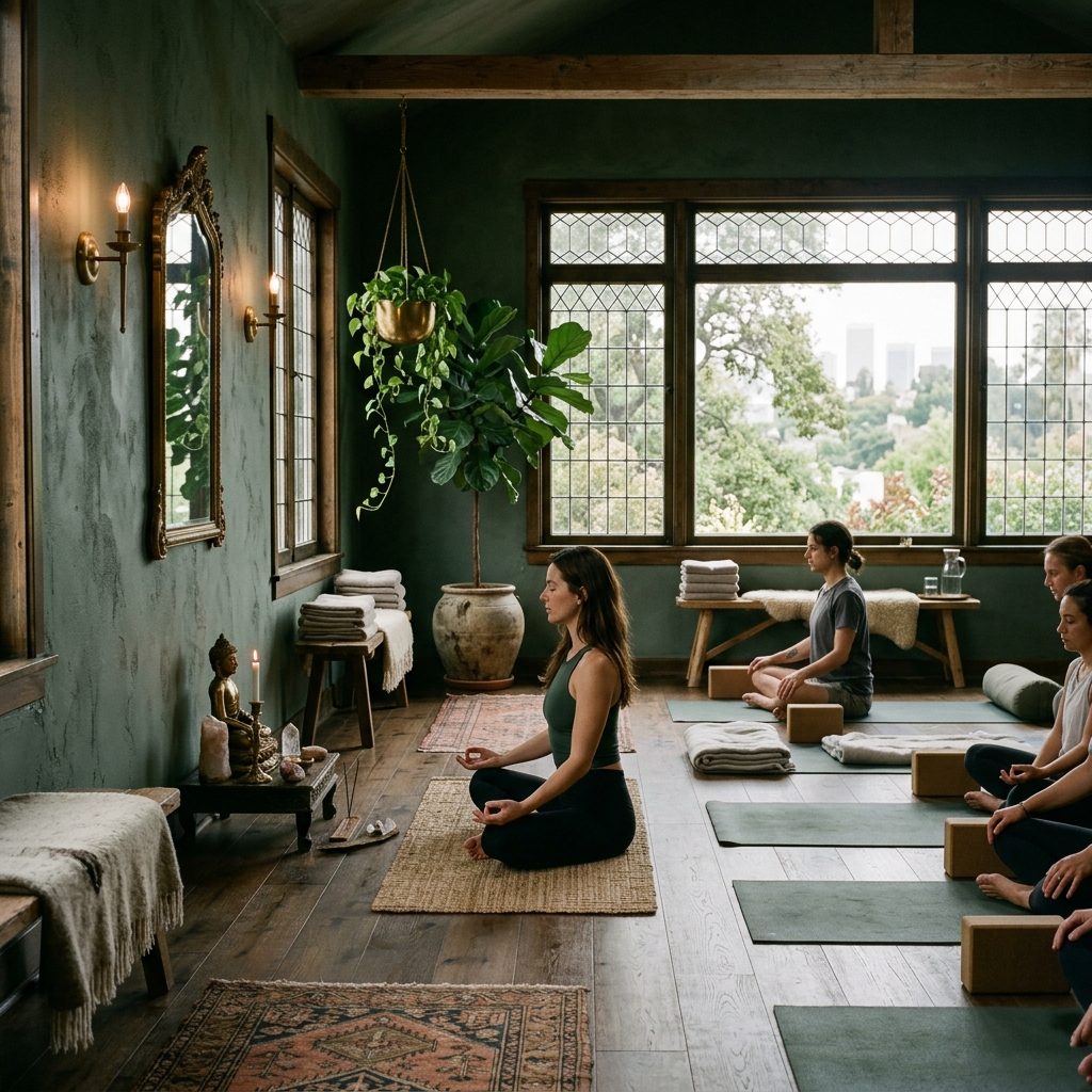 Moody Luxury Yoga Studio