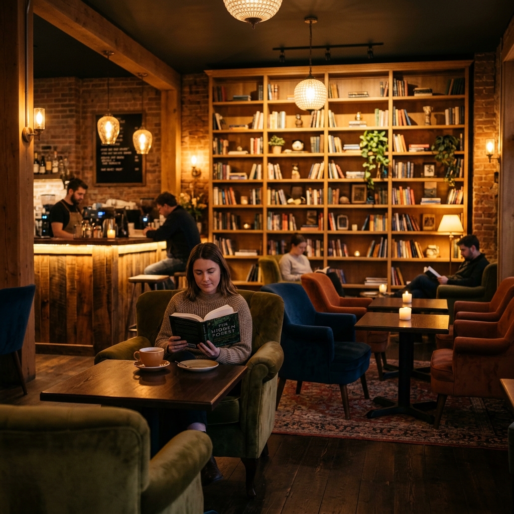 Cozy cafe seating area